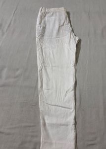 Zara Men's White Linen Pants