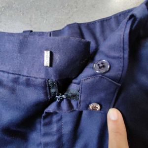 Navy Blue Casual Trousers