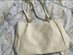 Cute Cream Heart Tote Bag