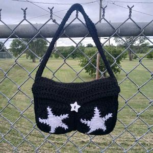 Crocheted Star Messenger Bag