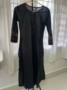 Elegant Black 3 Piece Kurti set