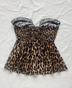 cheeta print peplum top
