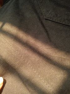 Balck denim shorts