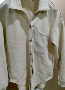 h&amp;m basics shirt - Cream Colored