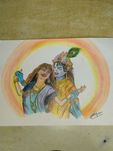 Krishna and Radha Painting