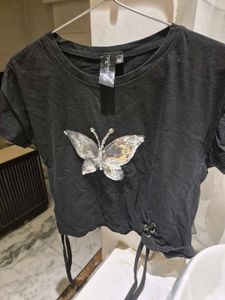 Crop Top Black Color