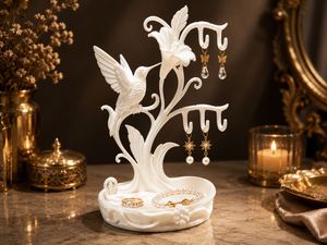 Elegant Hummingbird Jewelry Holder