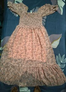 Chic Floral Puff Sleeve Dress