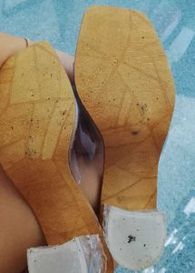 Stylish Clear Strap Heeled Sandals