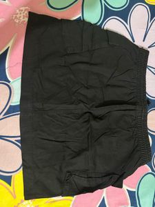 Black mini skirt