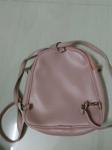Cute Pink Polka Dot Backpack with Bow