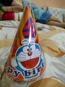 Birthday Banner &amp; Doraemon Hats