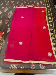rose pink saree