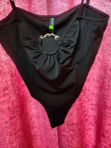 Chic Black Corset Top size M