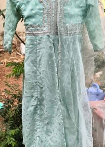 Beautiful Teal Kurta Set with Dupatta