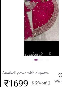 Pink Embroidered Anarkali Dress