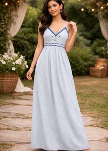 Striped Blue Sundress