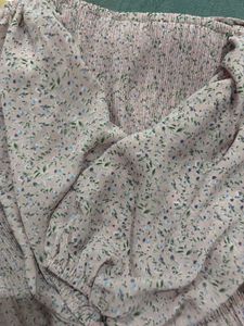 Chic Floral Pleated Blouse