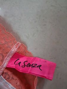 M Pretty Floral Print Briefs with Lace Trim