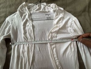 white cotton shrug small women