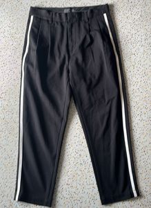 Stylish Black & White Stripe Pants