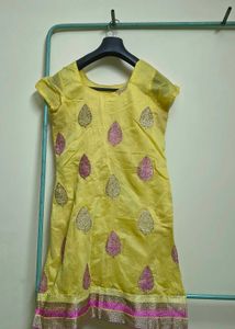 Yellow Embroidered Kurta