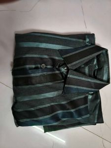Men's Striped Cotton Blend Shirt