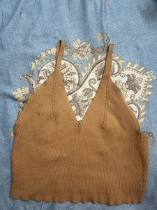 Ribbed Knit Camisole Top