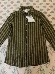 Sparkly Striped  shirt party wear