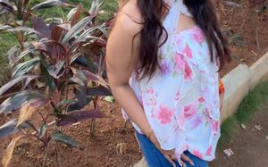 Floral Print Summer top backless