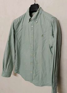 Men's Mint Green Button-Up Shirt