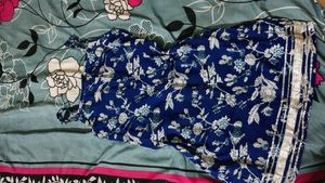 Blue Pure Cotton Dupatta Set