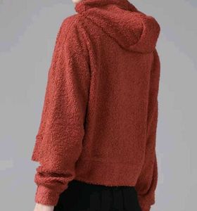 Cozy Red Hooded Sweater