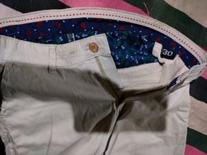 Beige Casual Pants