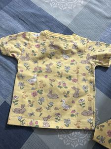 Cute Bunny &amp; Duck Print Tshirt and shorts Set
