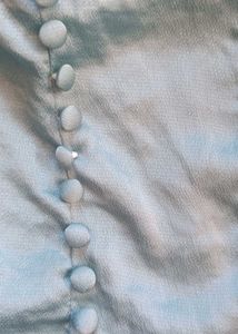 Cute Blue Puff Sleeve Top(Not Worn)