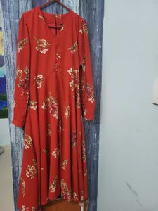 Red Floral Dress