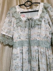 Vintage Floral Lace Gown
