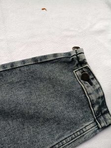 Trendy Washed Denim Jeans