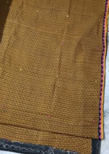 beautiful cotton embroidery saree