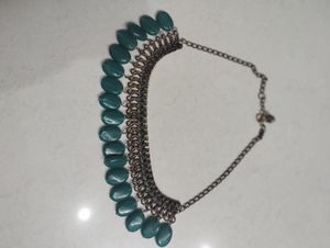Set of 2 Statement Necklace with Turquoise Beads