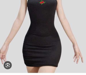 Chic Black Halter Neck Mini Dress
