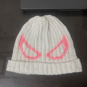 Handmade crochet Spider- Man Beanie - White