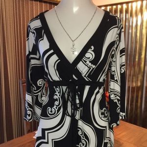 Baroque Print Mini Dress