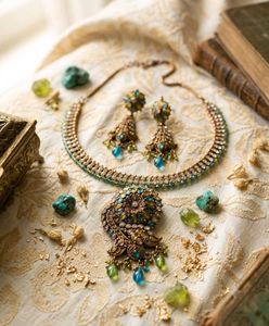 Exquisite Ethnic Kundan Jewellery Set