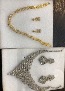 Gold & Silver-Tone Diamond-Style Jewellery Combo S