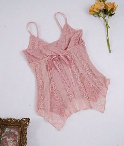 2000s Y2K Coquette Lace Cami