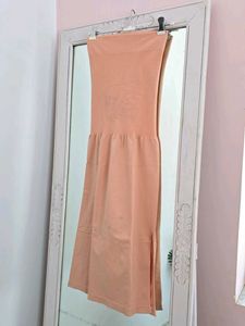Clovia Saree Shapewear with Side Slit in Nude
