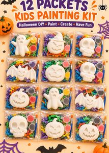 12 Packets Kids Diy Halloween Painting Kit