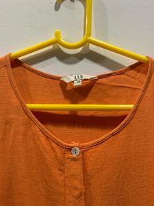 AND Sleeveless Orange Tunic Top